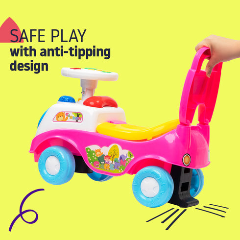 Baby Ride on Car Walker - Pink